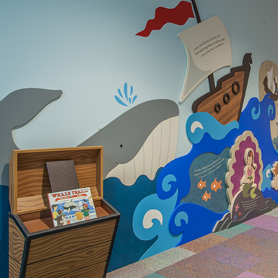 children's play space entrance